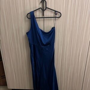 Elegant Abercrombie Blue One-Shoulder Dress
